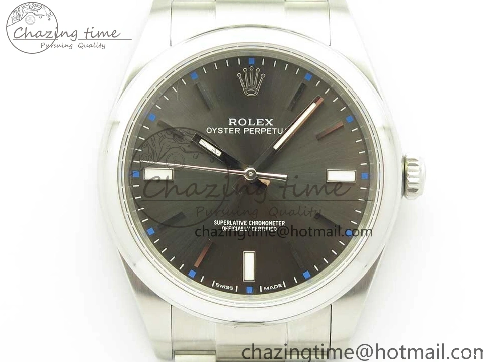 MiroTime 0511 Oyster Perpetual 39mm 114300 UBF 1:1 Best Edition Gray Dial on SS Bracelet A GoodFit 3295